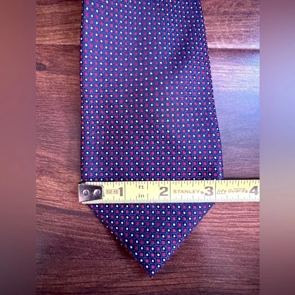 🍁SALE🍁NAUTICA 100% Silk Blue Jacquard Necktie